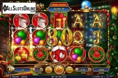 Win Screen . Santa's Village from Habanero