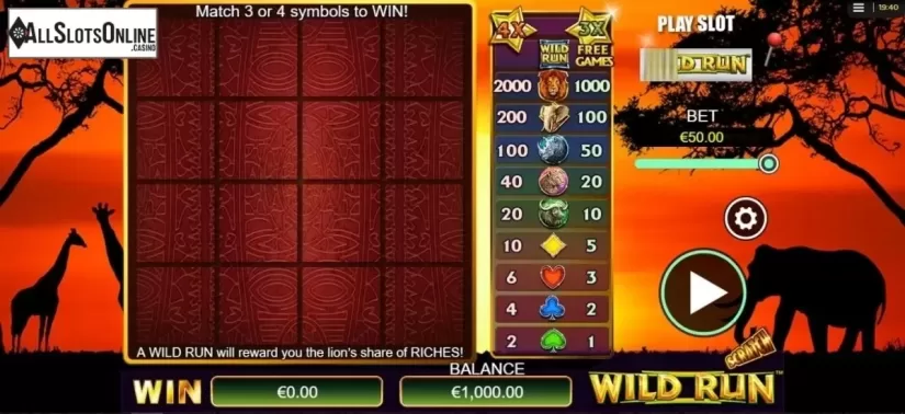 Game Screen 1. Scratch WIld Run from NextGen