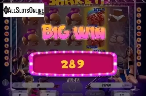 Big Win screen. Shake It from Fugaso