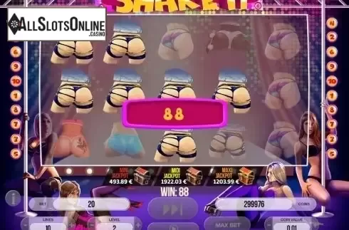 Win screen. Shake It from Fugaso