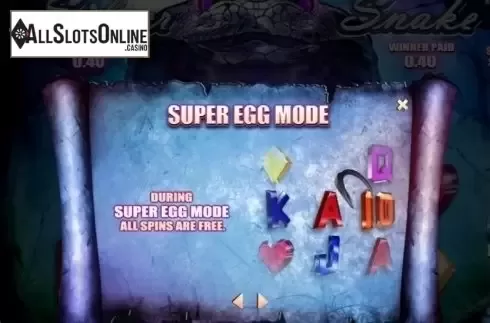 Paytable 3. Silver Snake from SkillOnNet