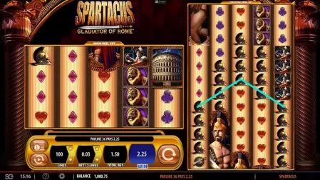 Spartacus Gladiator of Rome slot screenshot 2