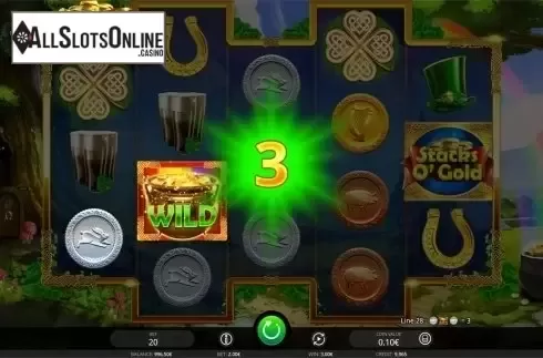 Wild win screen. Stacks O'Gold from iSoftBet