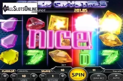 Win Screen. Super Crystals from Nucleus Gaming