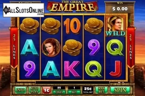 Game Screen. The Great Empire (GMW) from GMW