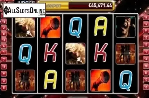 Game Workflow screen . The X Factor Judges Jackpot from Playtech