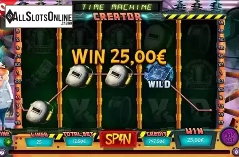 Wild win screen. Time Machine Creator from Capecod Gaming