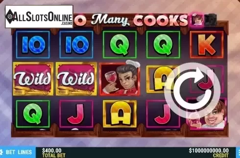 Reel Screen. Too Many Cooks from Slot Factory