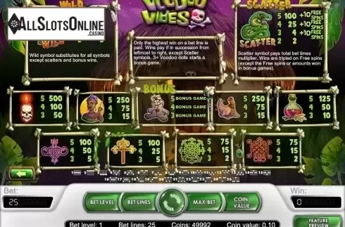Screen3. Voodoo Vibes from NetEnt