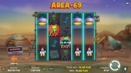 Area 69 slot screenshot 4