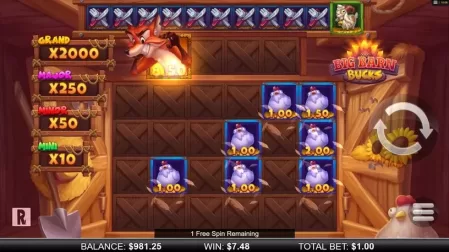 Big Barn Bucks slot screenshot 5