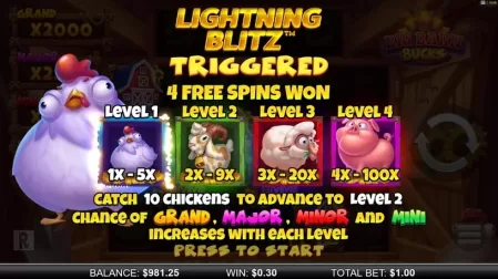 Big Barn Bucks slot screenshot 3