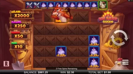 Big Barn Bucks slot screenshot 4