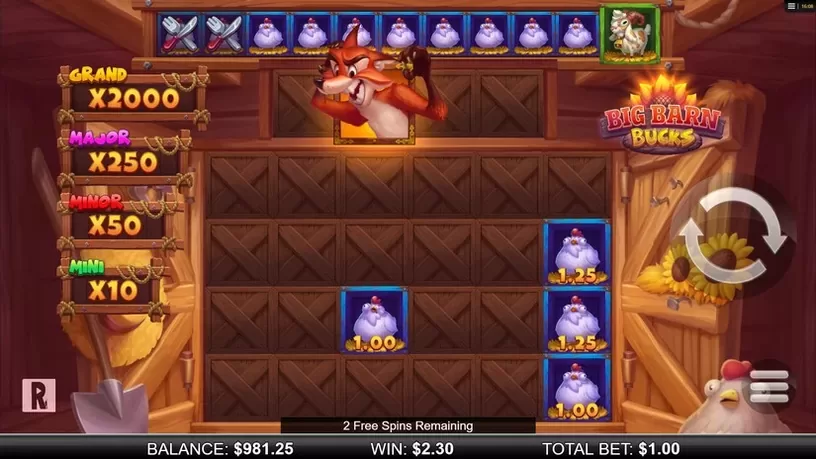 Big Barn Bucks slot screenshot 4
