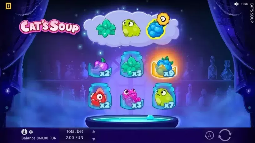 Cat's Soup slot screenshot 2