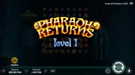 Curse of Echnaton slot screenshot 2