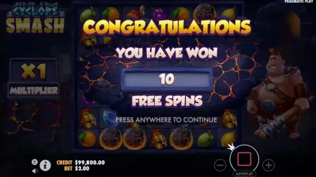 Cyclops Smash slot screenshot 2