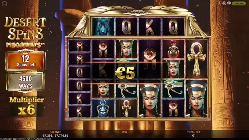 Desert Spins Megaways slot screenshot 2