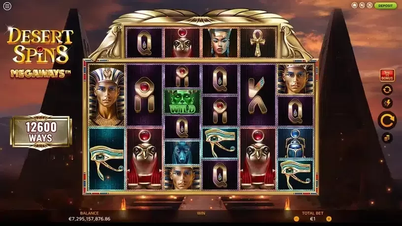 Desert Spins Megaways slot screenshot 1
