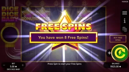 Dice Dice Baby slot screenshot 3