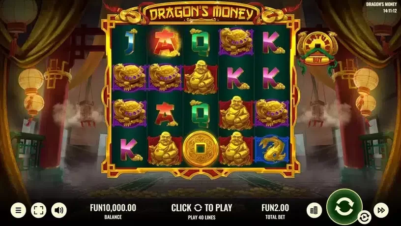 Dragon's Money slot screenshot 1