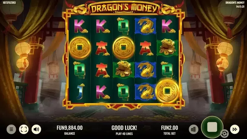 Dragon's Money slot screenshot 2