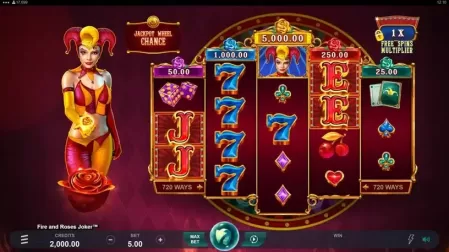 Fire and Roses Joker slot screenshot 1
