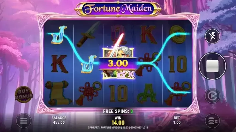 Fortune Maiden slot screenshot 