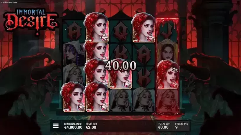 Immortal Desire slot screenshot 4