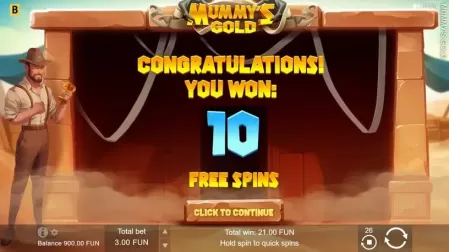 Mummy’s Gold slot screenshot 4