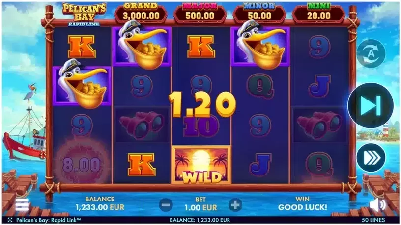 Pelican's Bay: Rapid Link slot screenshot 2