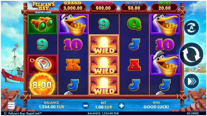 Pelican's Bay: Rapid Link slot screenshot 1