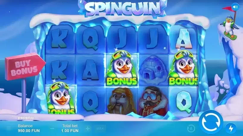 Spinguin slot screenshot 2