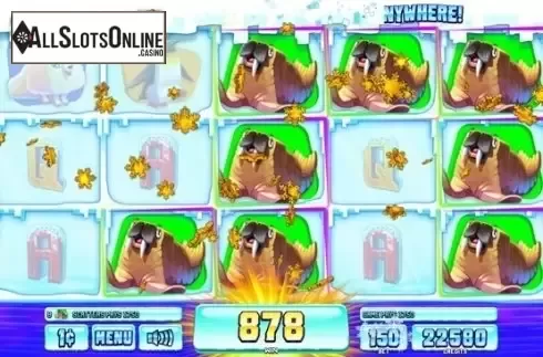 Win Screen. Arctic Blast from Incredible Technologies
