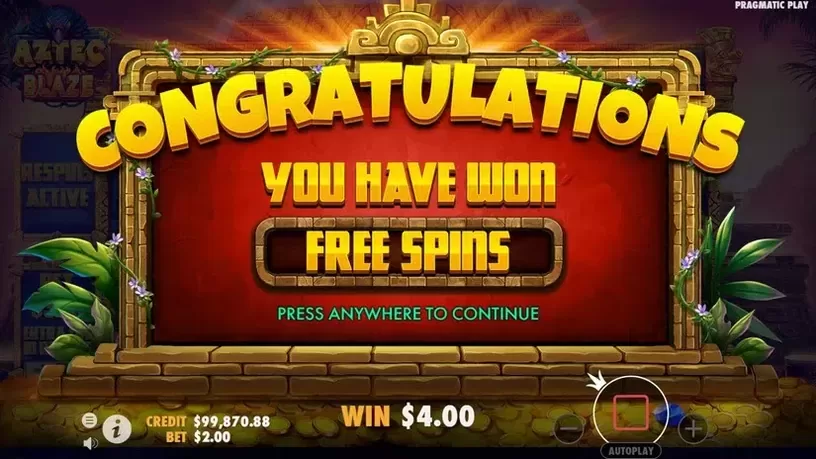 Aztec Blaze slot screenshot 4
