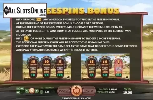 FS feature screen