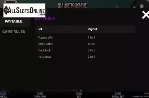 Paytable