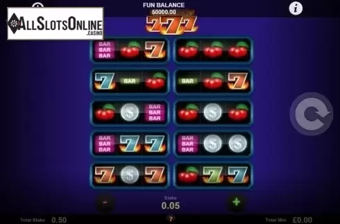 Reel Screen. Blazing Sevens from 1X2gaming