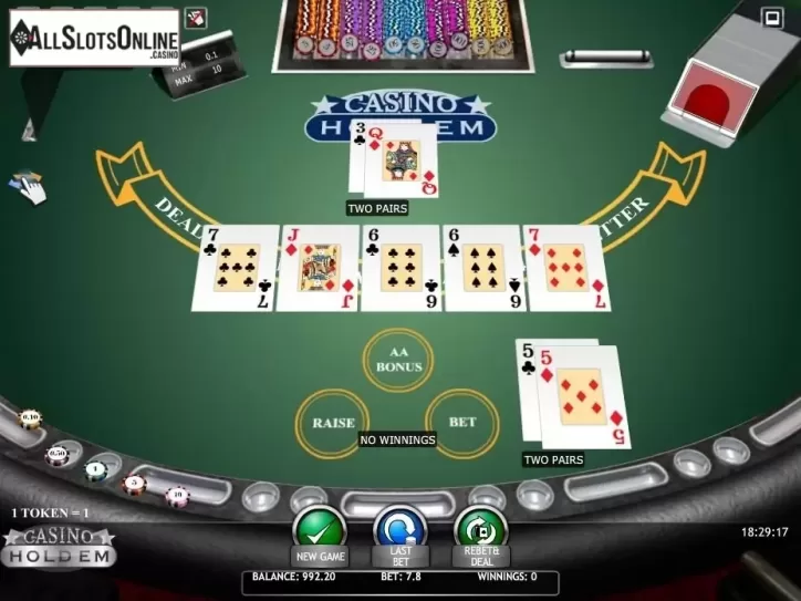 Game Screen. Casino Hold'em (iSoftBet) from iSoftBet