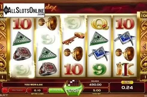 Win screen. DaVinci Codex from GameArt