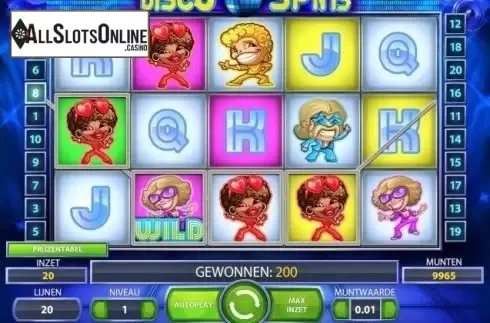 Screen5. Disco Spins from NetEnt
