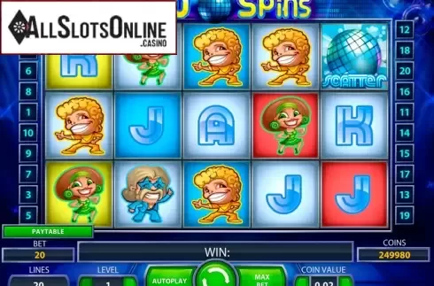 Screen2. Disco Spins from NetEnt