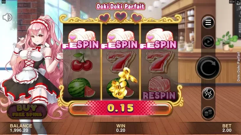 Doki Doki Parfait slot screenshot 2