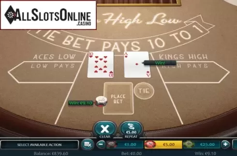 Win Screen 3. Draw High Low (Nucleus Gaming) from Nucleus Gaming