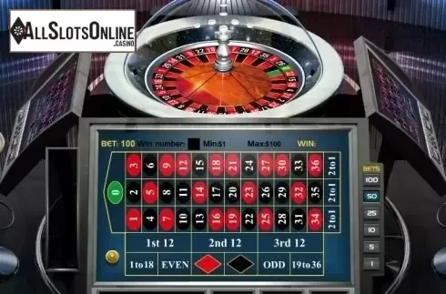 Game Workflow screen. Electronic Roulette from Pragmatic Play