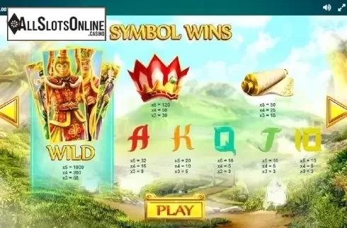 Paytable 3. Epic Journey (Red Tiger) from Red Tiger