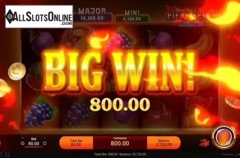 Big win screen