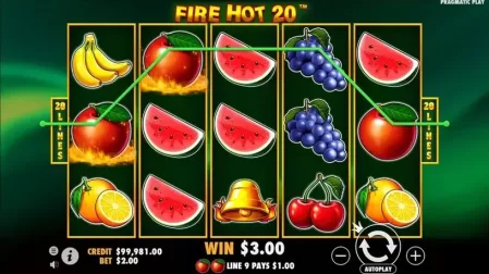 Fire Hot 20 slot screenshot 2