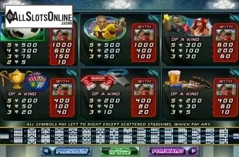 Paytable 2