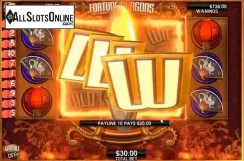 Win Screen . Fortune Dragons (CR Games) from CR Games